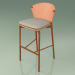 3d model Bar stool 050 (Orange, Metal Rust, Teak) - preview