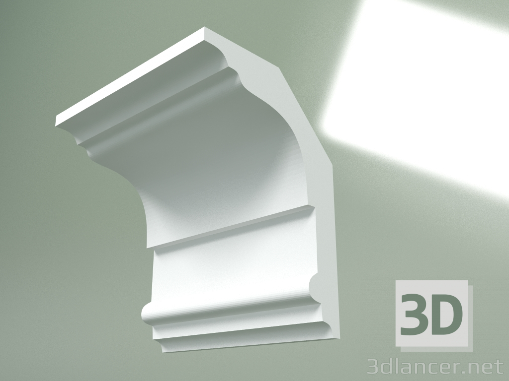 Modelo 3d Cornija de gesso (plinto de teto) KT358 - preview