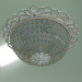 3d model Suspension chandelier 3298-5 (white with gold - clear crystal Strotskis) - preview