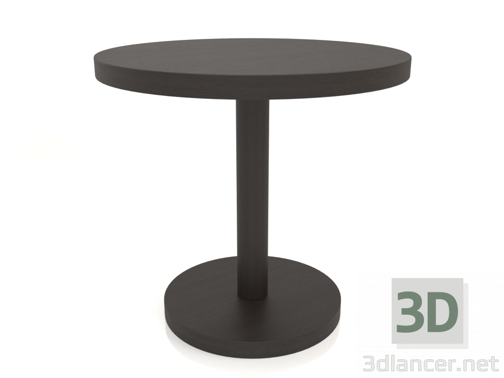 3d model Mesa de comedor DT 012 (D=800x750, madera marrón oscuro) - vista previa