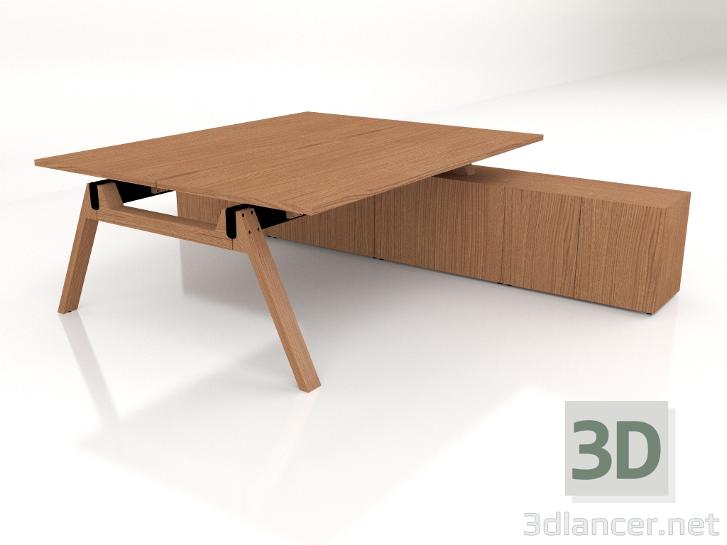 3d модель Стіл робочий Viga Bench V2024 (2000x3200) – превью