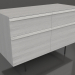 3d model Chest of drawers 1 METAL 1200x500x800 (white RAL 9010) - preview