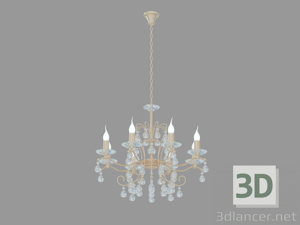 modello 3D Lampadario Angelica (1063-8P) - anteprima