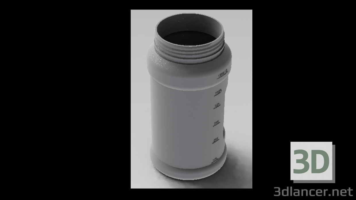 3D Modell Flasche - Vorschau