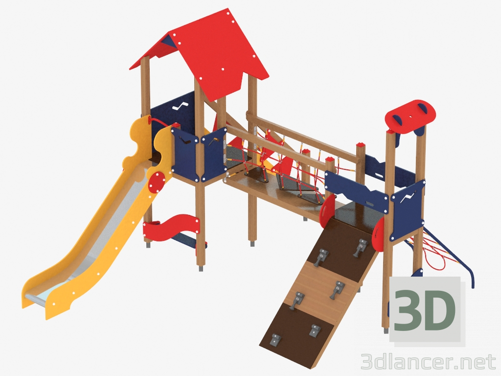 3d model Children's play complex (1211) - preview