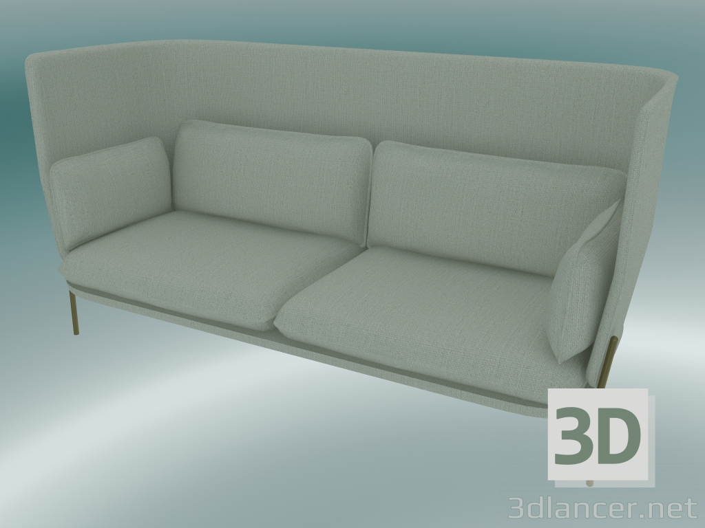 Modelo 3d Sofá Sofá (LN7, 90x232 H 115cm, pernas bronzeadas, Sunniva 2 811) - preview