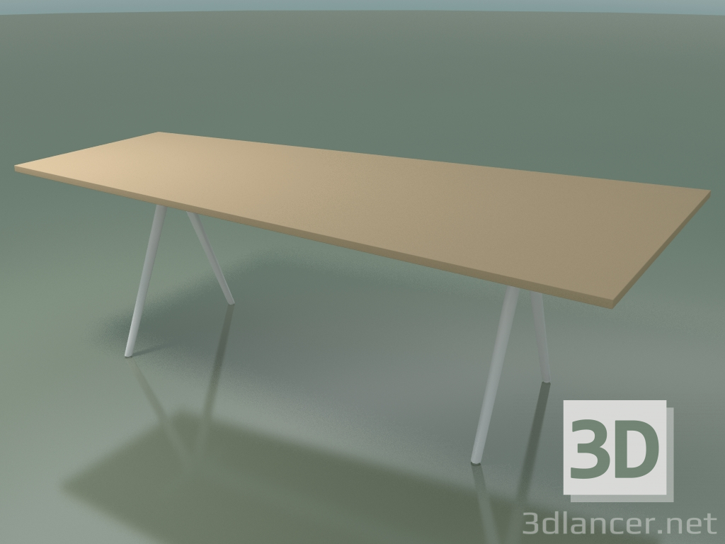 3D Modell Trapeztisch 5412 (H 74 - 120-80x240 cm, Laminat Fenix F03, V12) - Vorschau