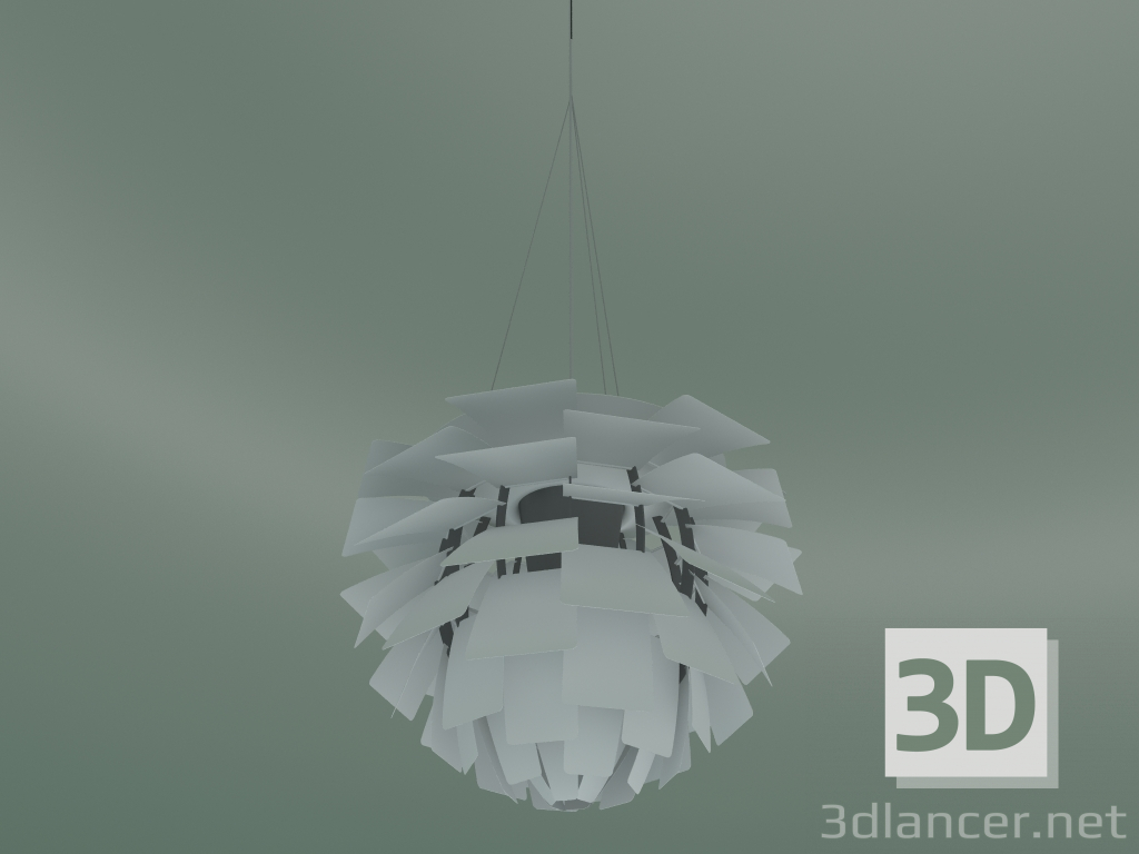 3d модель Светильник подвесной PH Artichoke (⌀720, 100W E27, WHT V2) – превью