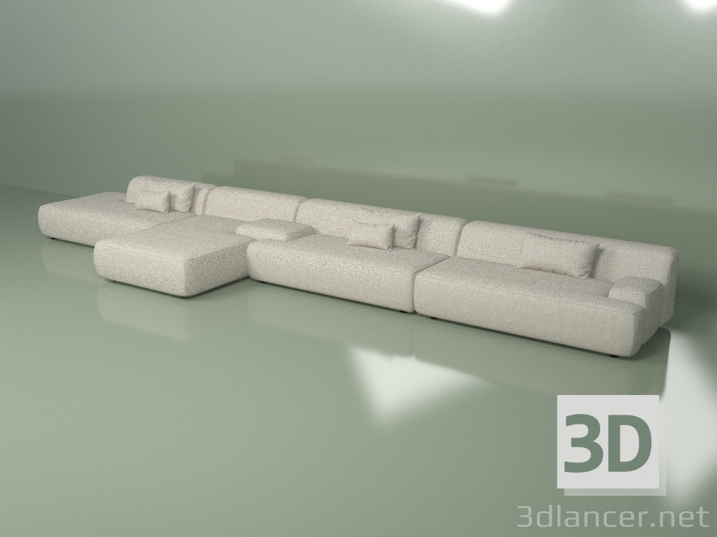 3d model Sofá Marlin - vista previa