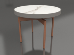 Runder Couchtisch Ø60 (Quarzgrau, DEKTON Aura)