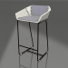 Modelo 3d Cadeira semi-bar com encosto (Preto) - preview