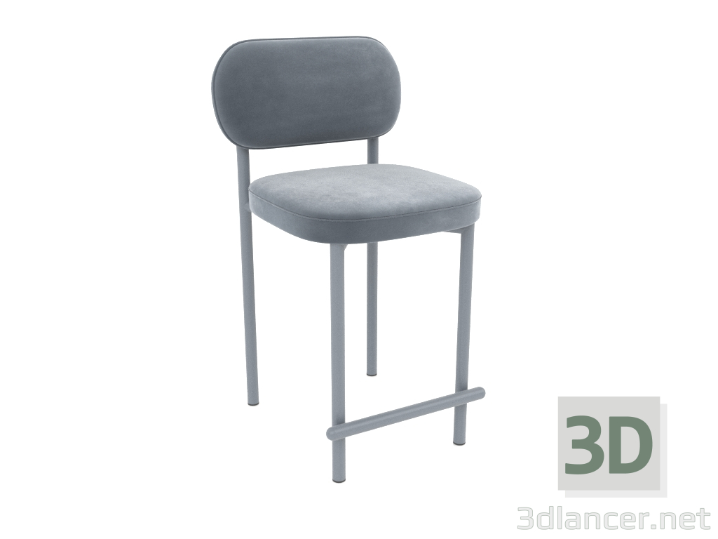 Modelo 3d Cadeira semi-bar Toptynych (cinza) - preview