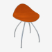 3d model Chair (white orange h46) - preview