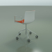 3d model Chair 0466 (5 wheels, with armrests, with front trim, polypropylene PO00101) - preview