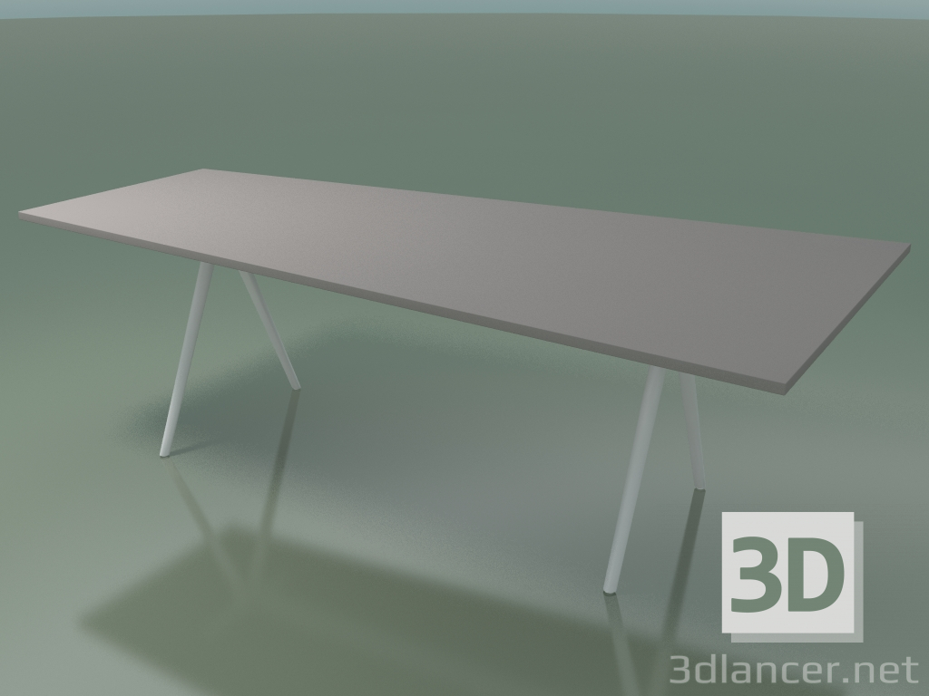 Modelo 3d Mesa trapezoidal 5412 (H 74 - 120-80x240 cm, laminado Fenix F04, V12) - preview