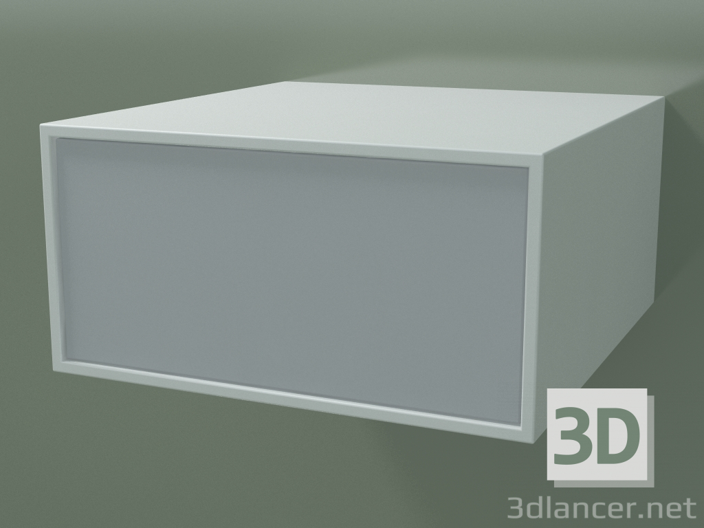 3d model Caja (8AUAAB01, Glacier White C01, HPL P03, L 48, P 50, H 24 cm) - vista previa