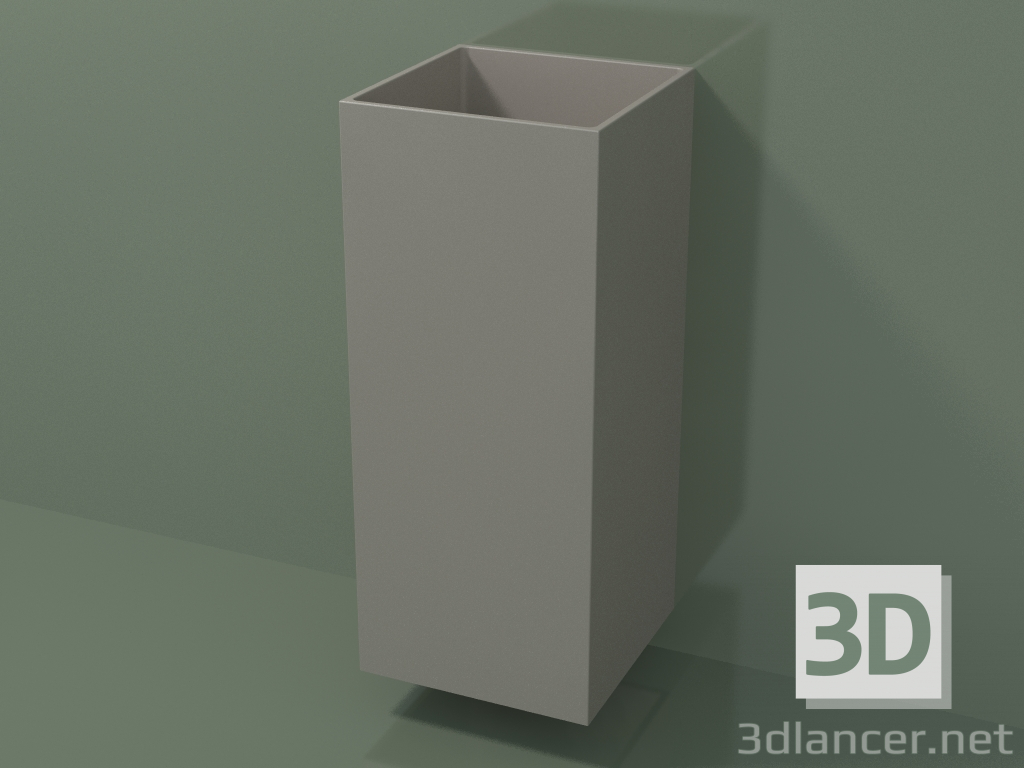 Modelo 3d Lavatório de parede (03UN16102, Clay C37, L 36, P 36, H 85 cm) - preview