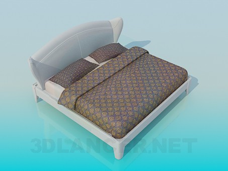 3D Modell Bett - Vorschau