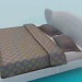 3D Modell Bett - Vorschau