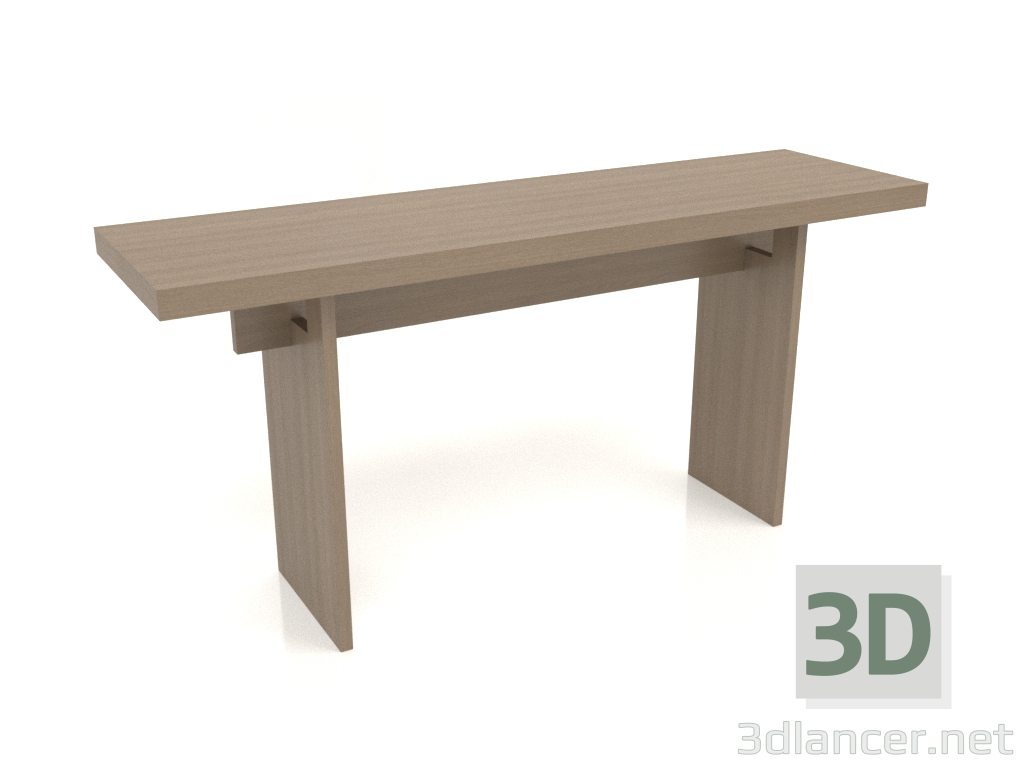 3D Modell Konsolentisch KT 13 (1600x450x750, holzgrau) - Vorschau