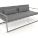 3D Modell 2-Sitzer-Sofa (Quarzgrau) - Vorschau