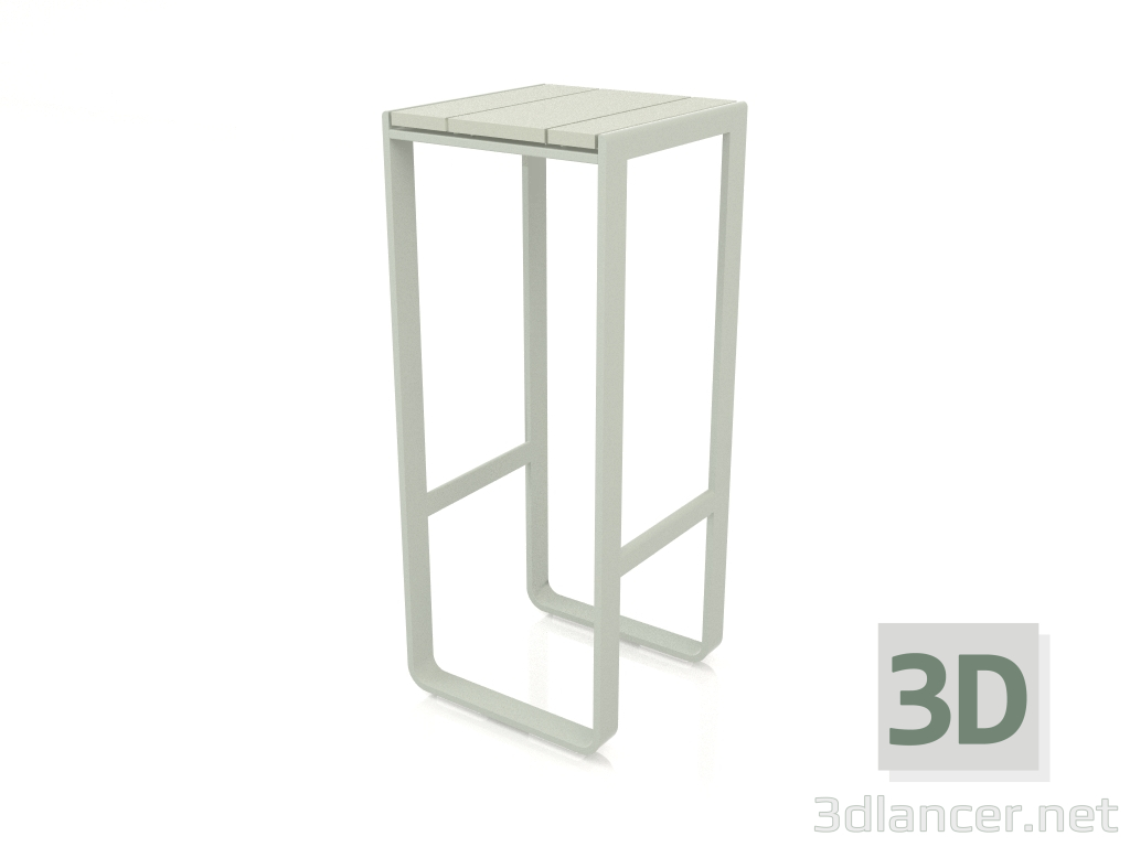 3d model Taburete alto (Gris cemento) - vista previa