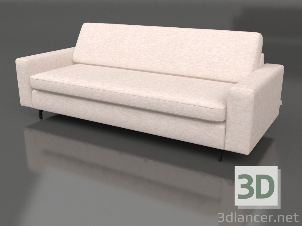 modèle 3D Canapé Jean 2,5 places (Beige) - preview