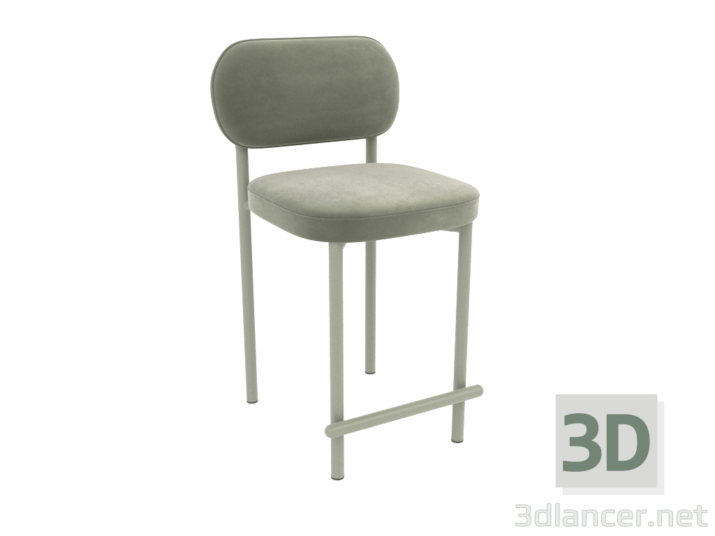 modèle 3D Chaise semi-bar Toptynych (Menthe) - preview