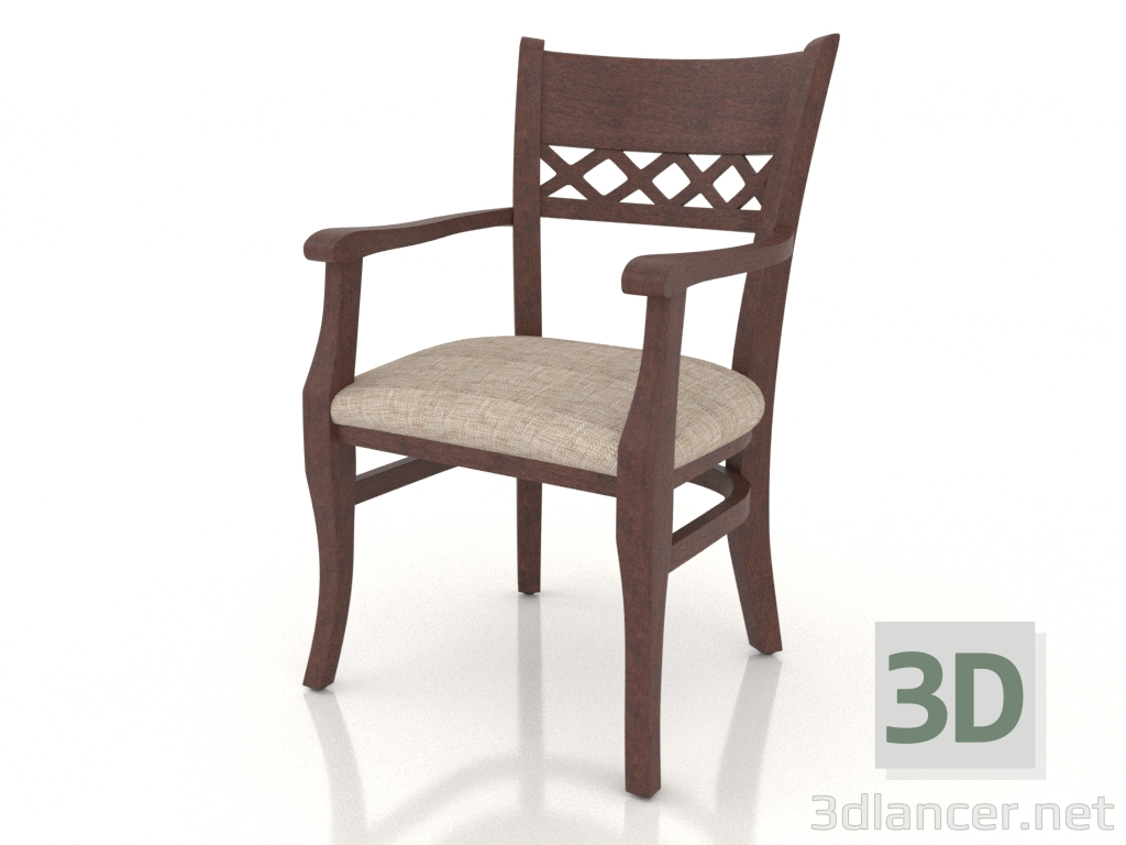 3D Modell Stuhl (Sessel) Edinburgh (Old Walnut) - Vorschau