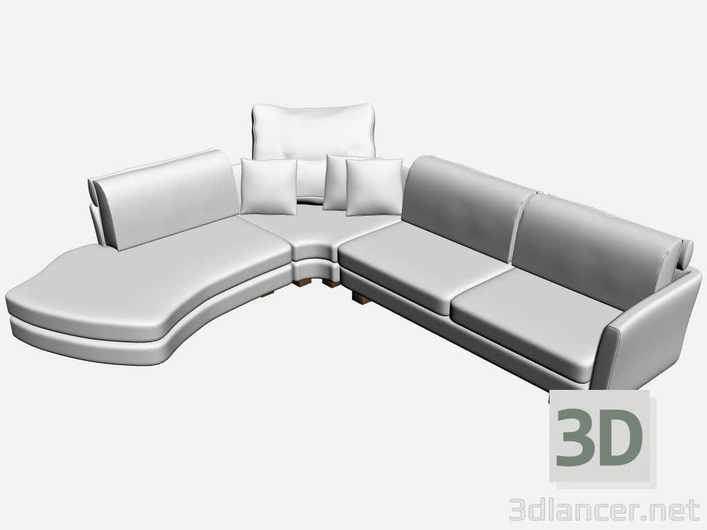 3D Modell Sofa 2 Metropol - Vorschau