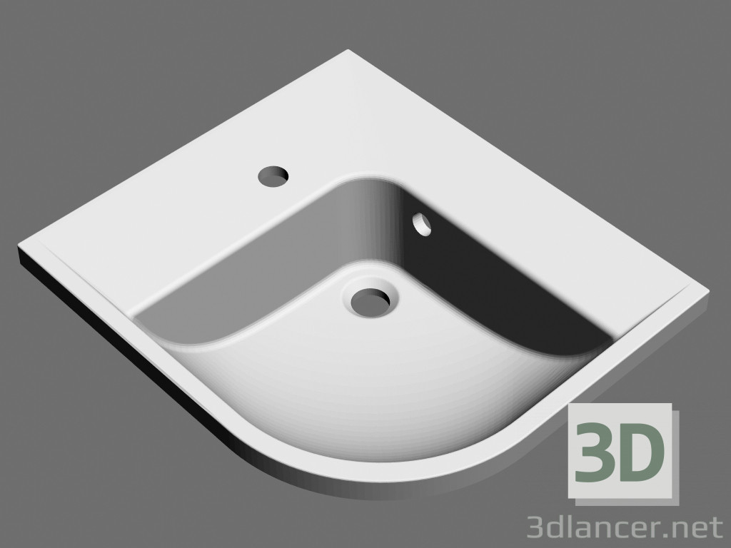 3d model Lavabo BeHappy R - vista previa