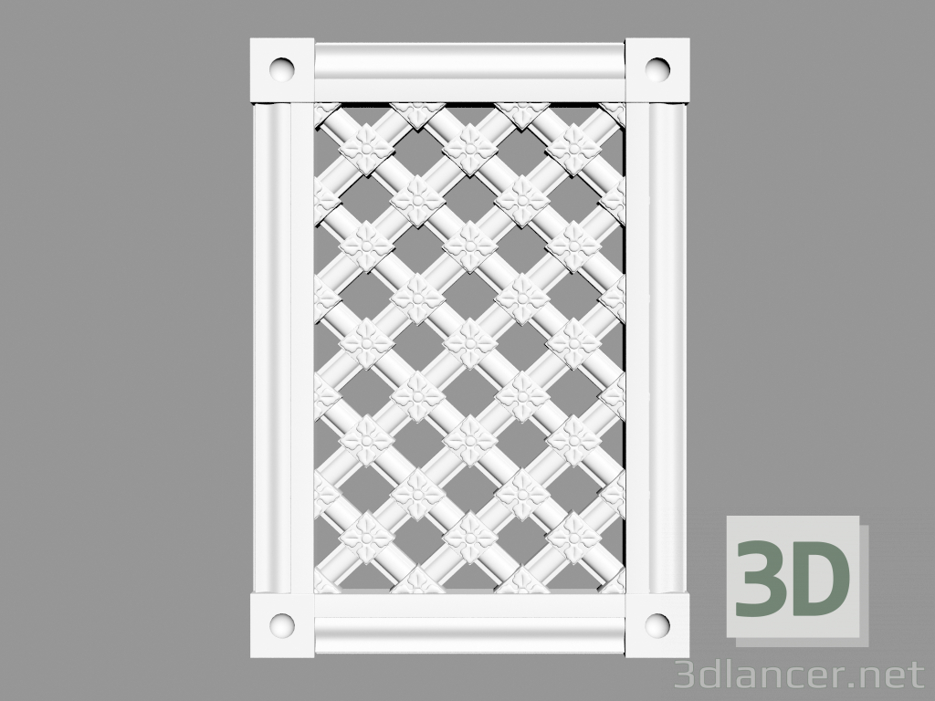 3d model Ventilation grid (VR3) - preview