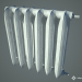 3d Battery (radiator) heating, painted cast iron. model buy - render