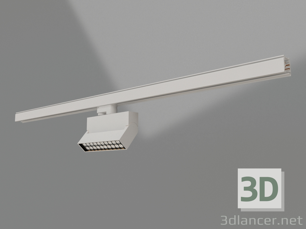 3d модель Світильник LGD-LOFT-TRACK-4TR-S170-20W Day4000 (WH, 24 deg) – превью