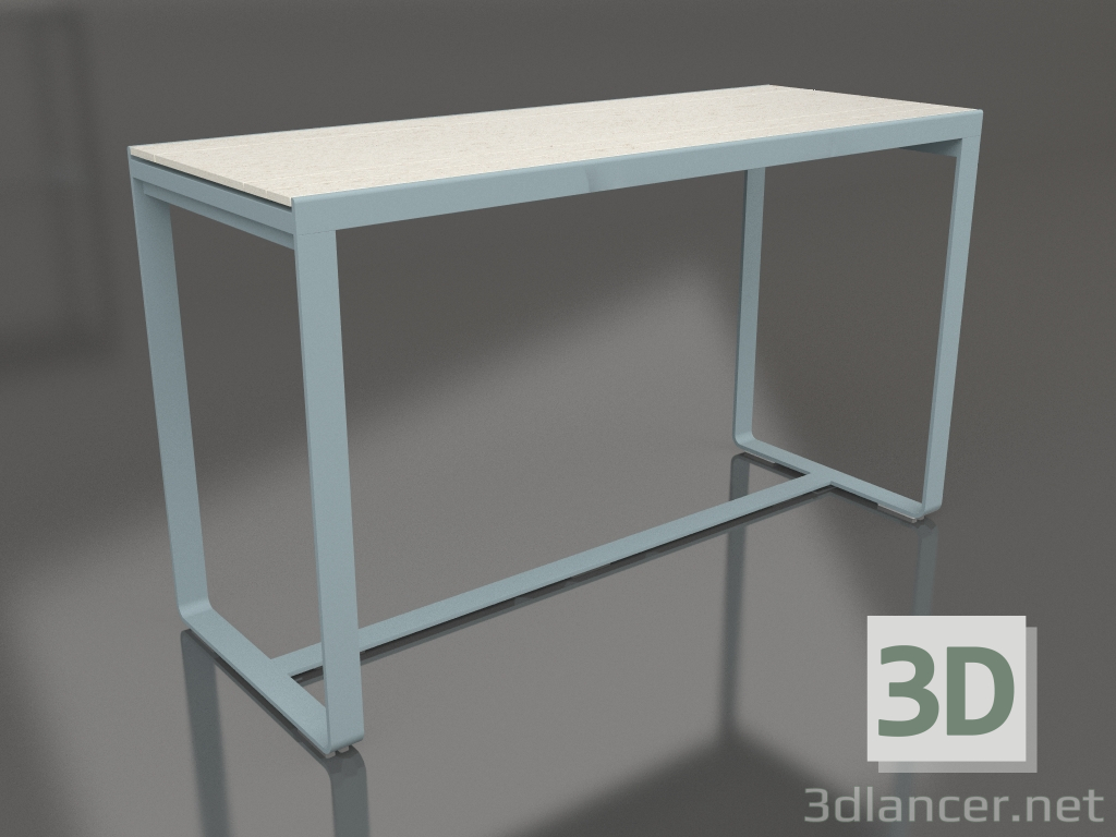 3D Modell Bartisch 180 (DEKTON Danae, Blaugrau) - Vorschau