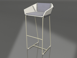 High chair with back (Gold)