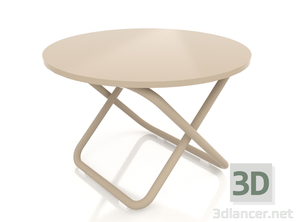 Modelo 3d Mesa baixa Ø60 (Areia) - preview