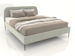 Кровать двуспальная с мягким изголовьем Camilla