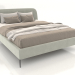 3D modeli Yumuşak başlıklı çift kişilik yatak Camilla - önizleme