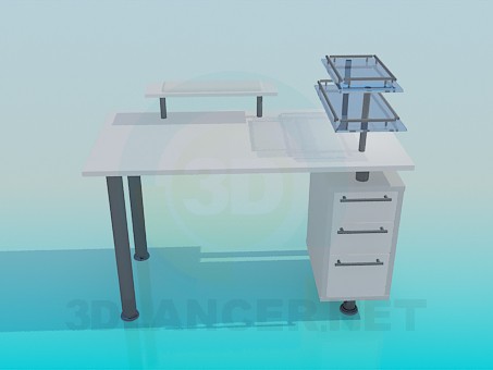 Modelo 3d A mesa para o computador - preview