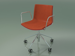 Silla 0466 (5 ruedas, con reposabrazos, con tapizado delantero, polipropileno PO00104)