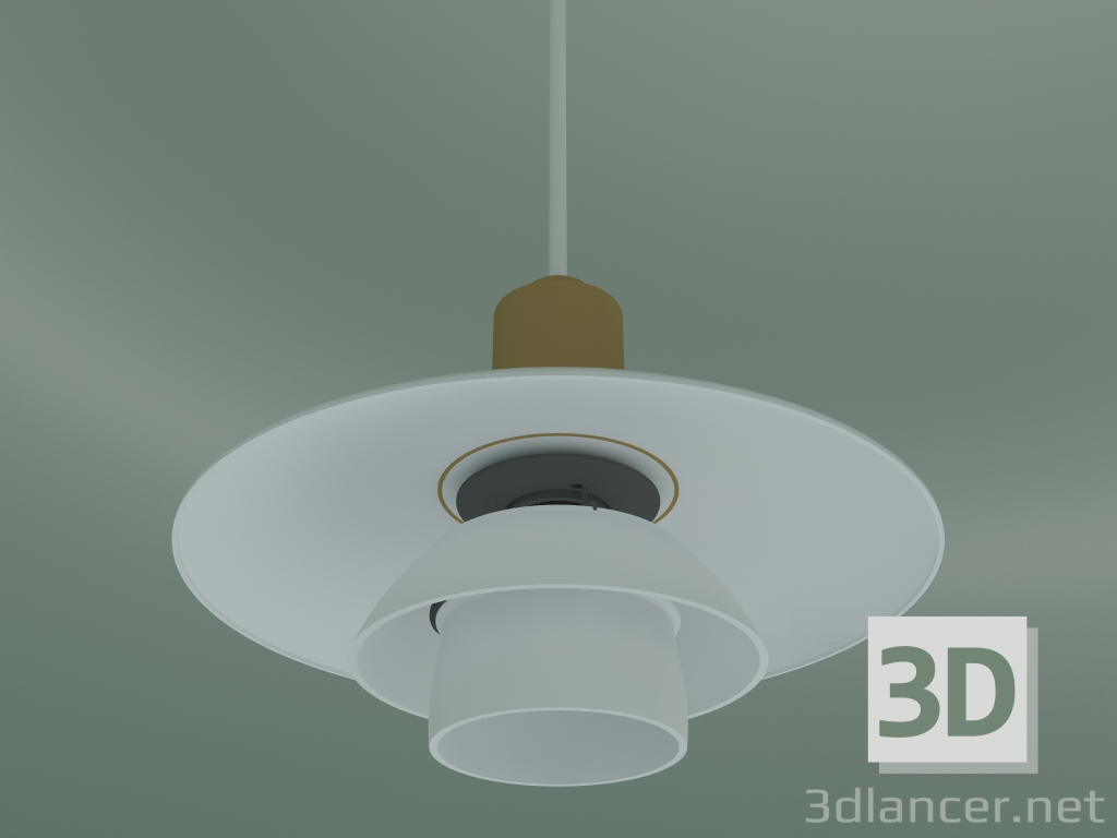 Modelo 3d Luminária pendente PH 2/1 (GLS 40W E14, BRASS PVD J) - preview