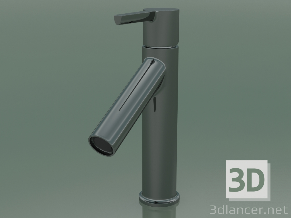 Modelo 3d Misturador monocomando para lavatório 100, CoolStart (Polido Preto Cromado, 10007330) - preview