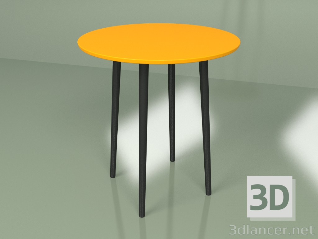 3d model Mesa de comedor pequeña Sputnik 70 cm (naranja) - vista previa