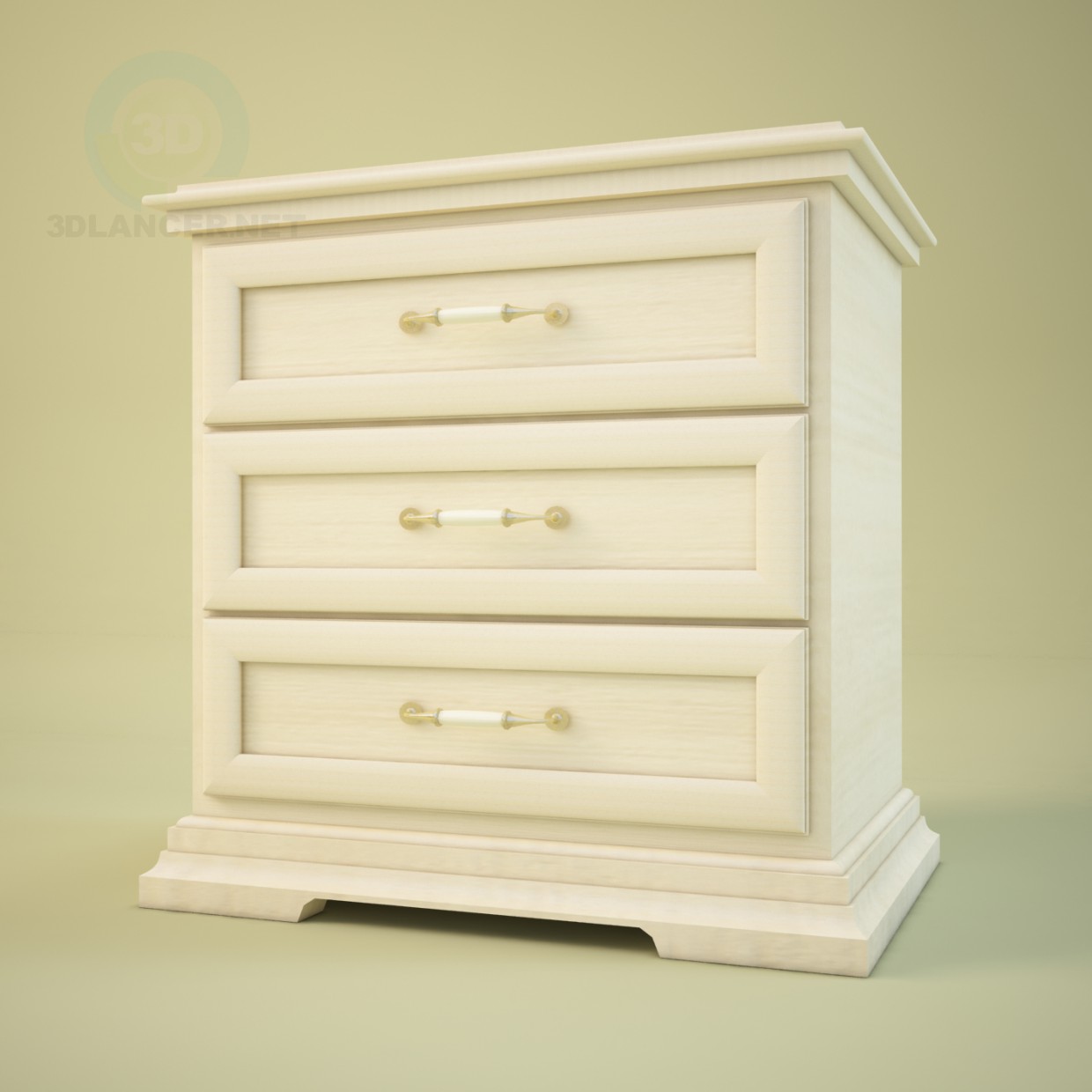 3d model Bedside table - preview