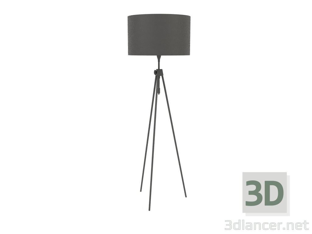 modèle 3D Lampadaire Lesley (Noir) - preview