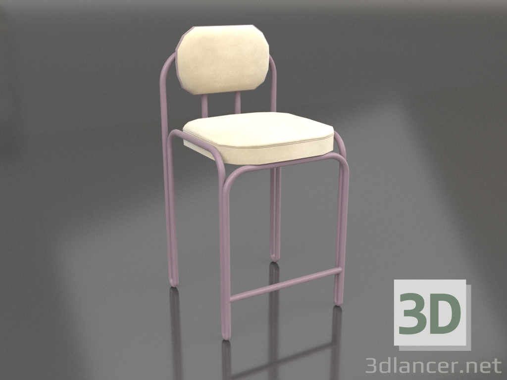 modello 3D Sedia semi-bar Tyanuchka (budino ai mirtilli) - anteprima