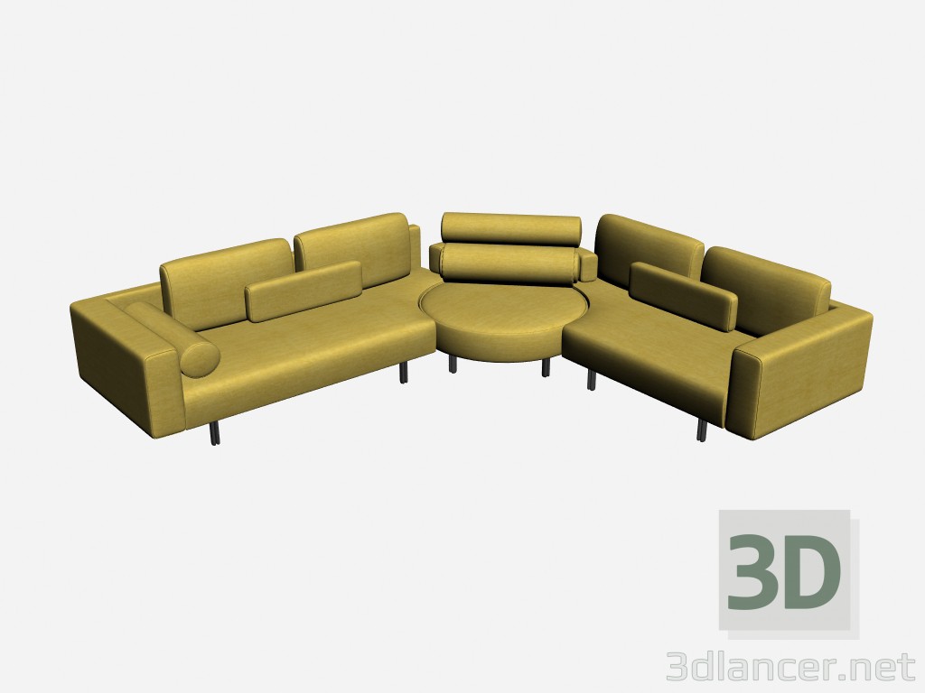 3d model Milton sofa - preview