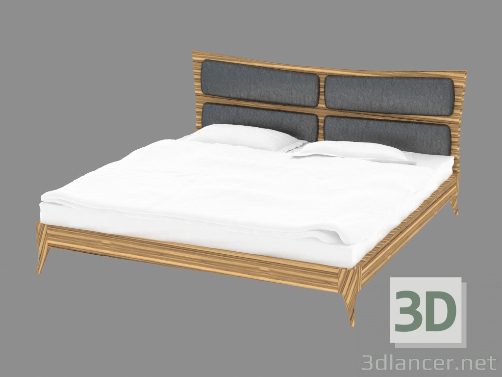 modello 3D Letto matrimoniale in stile classico (jsb1030) - anteprima