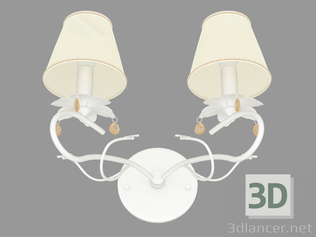 3D Modell Sconce Helligkeit (1198-2W) - Vorschau